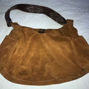 Tylie Malibu handbag in brown suede